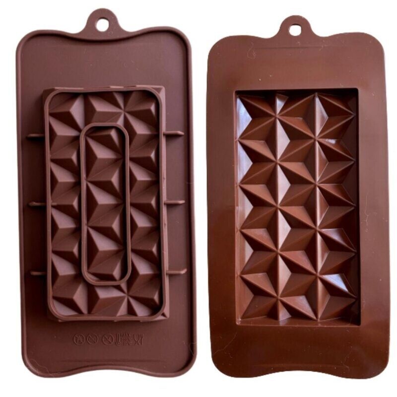 MOLDE DE SILICON BARRA CHOCOLATE TRANGULO