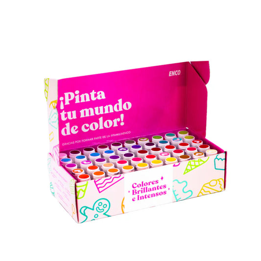 KIT 50 COLORES EN GEL ENCO  (40G)