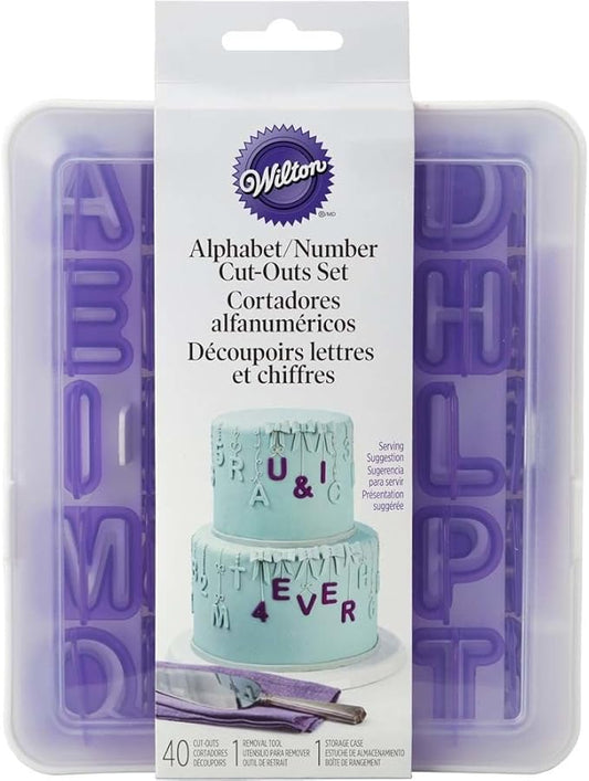 WILTON CORTADOR ALFANUMERICOS ESTUCHE C/40PZA