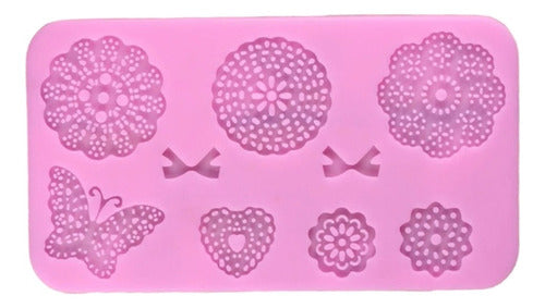 TAPETE DE SILICON MOÑOS Y MARIPOSAS