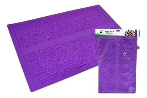TAPETE DE SILICON PARA ENCAJE DE FONDANT