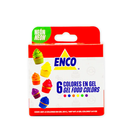 KIT 6 COLORES NEON ENCO (20G)