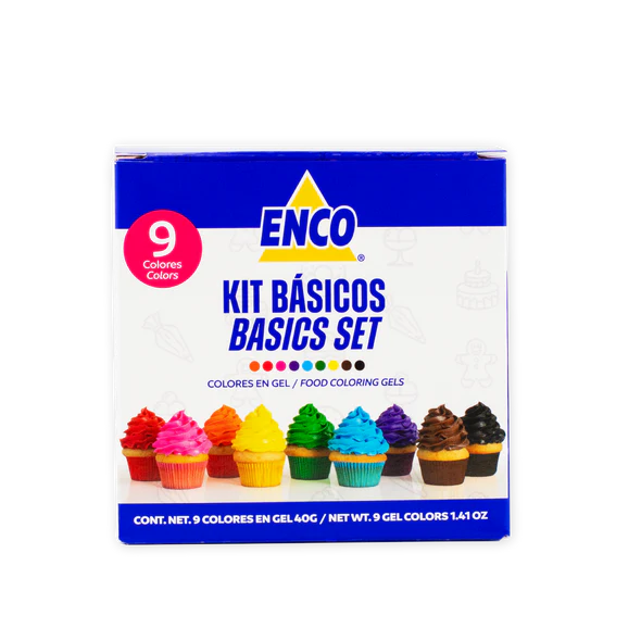 KIT 9 COLORES BASICOS (40G)