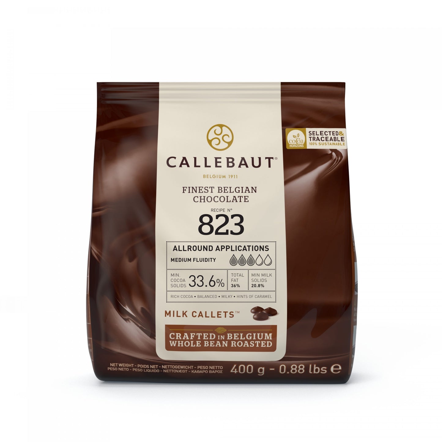 CALLEBAUT CHOCOLATE CON LECHE 33.6% 400G