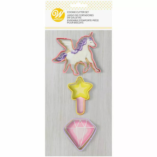 WILTON JUEGO DE CORTADORES UNICORNIO 3 PZA